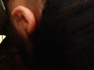 Послушная брюнетка облизывает мужику анус и посасывает его крепкий член